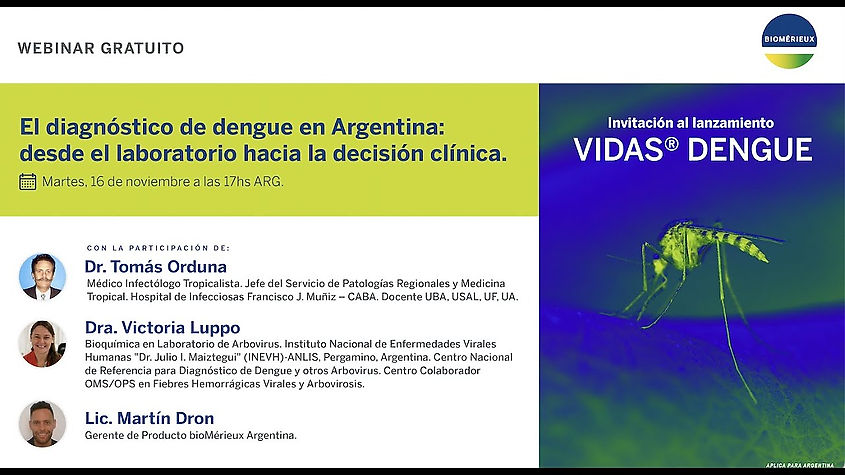 Lanzamiento de VIDAS® DENGUE en Argentina, pruebas automatizadas para el diagnóstico de dengue